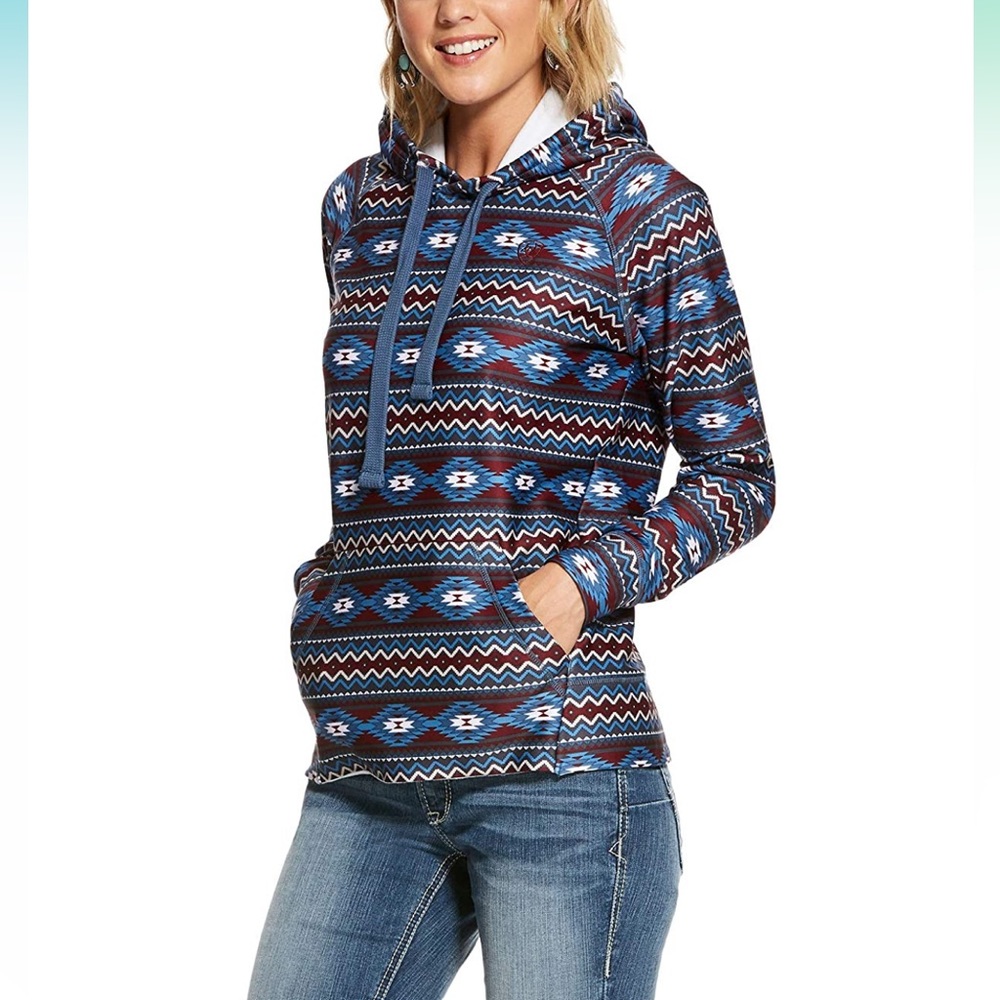 Ariat Tek Cold Series Conquest Printed Hoodie Siz… - image 1